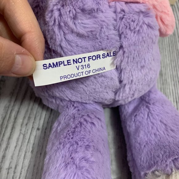 Rare HTF Mary Meyer Marshmallow Purple Unicorn Plush Sample Tag NWT - Picture 8 of 11